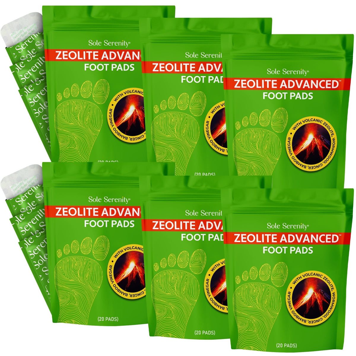 Detox Foot Pads - Zeolite, Ginger, Wormwood